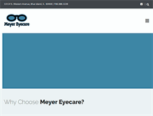 Tablet Screenshot of meyereyecare.com